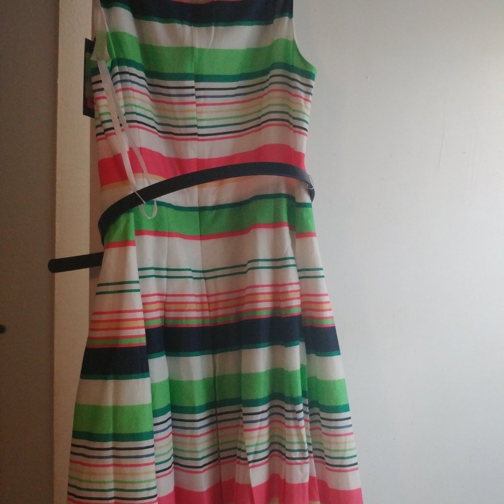 Tommy Hilfiger Stripe Sleeveless  Dress
